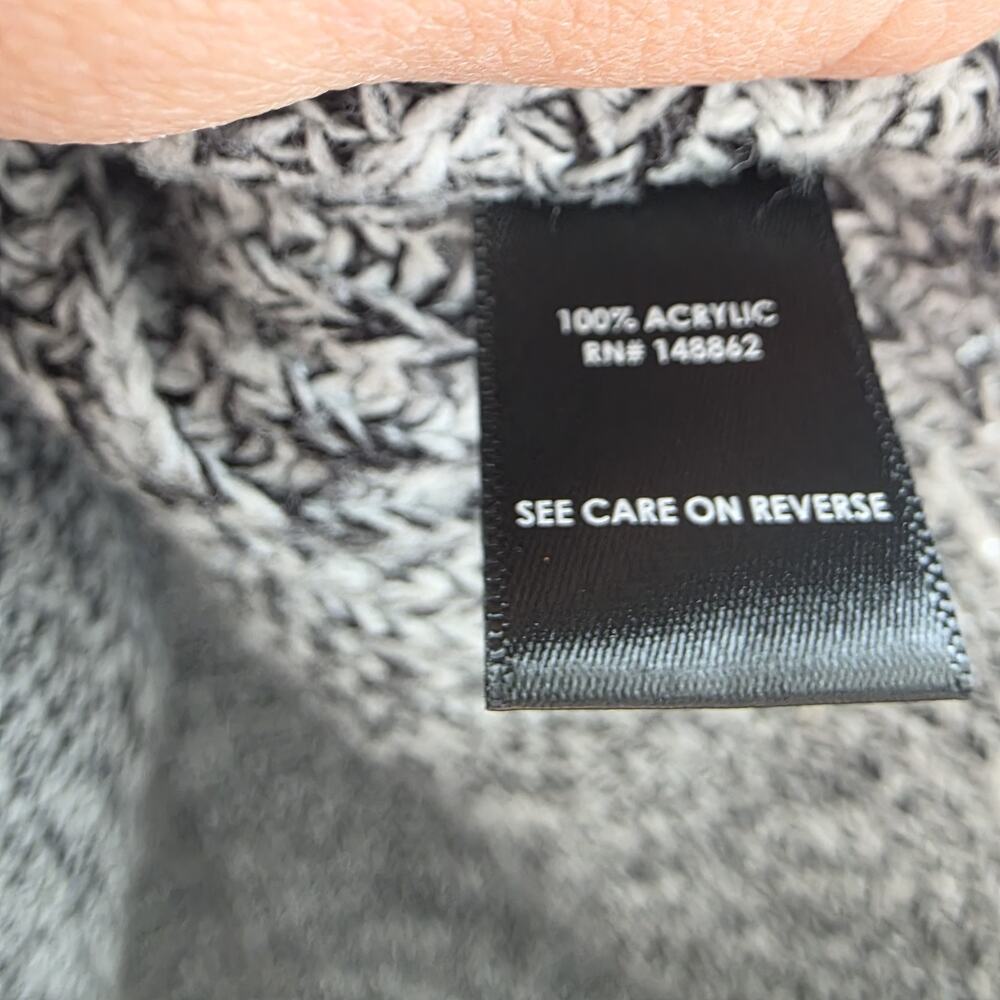 Torrid Sweater Open Knit Pullover‎ Sweater Grey Black 5 Rib Cozy Texture Grunge - Picture 7 of 7